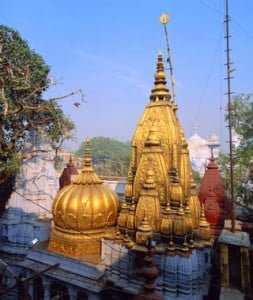 The Golden Temple of Vishwanath, holiest temple in Varanasi, entry forbidden to non-Hindus, Uttar Pradesh, India
