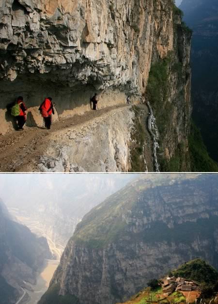 School 5,000ft Cliff Path, China,  Hindi, History, Story, Information, Jankari, Itihas, Dangeroys, Amazing, 