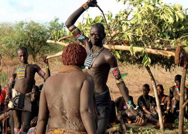The Fula whip battle Weird Tradition