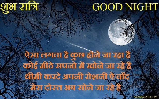 Good Night Wishes in Hindi