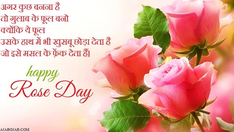 Rose Day Wishes in Hindi