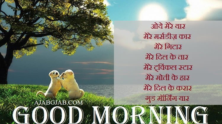 Good Morning Picture SMS in Hindi