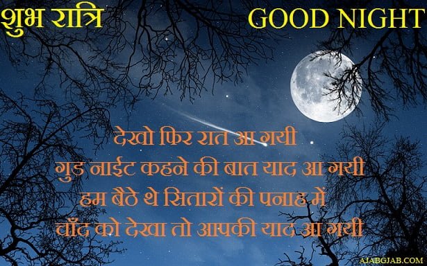Good Night In Hindi