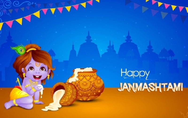 Happy Janmashtami HD Wallpaper