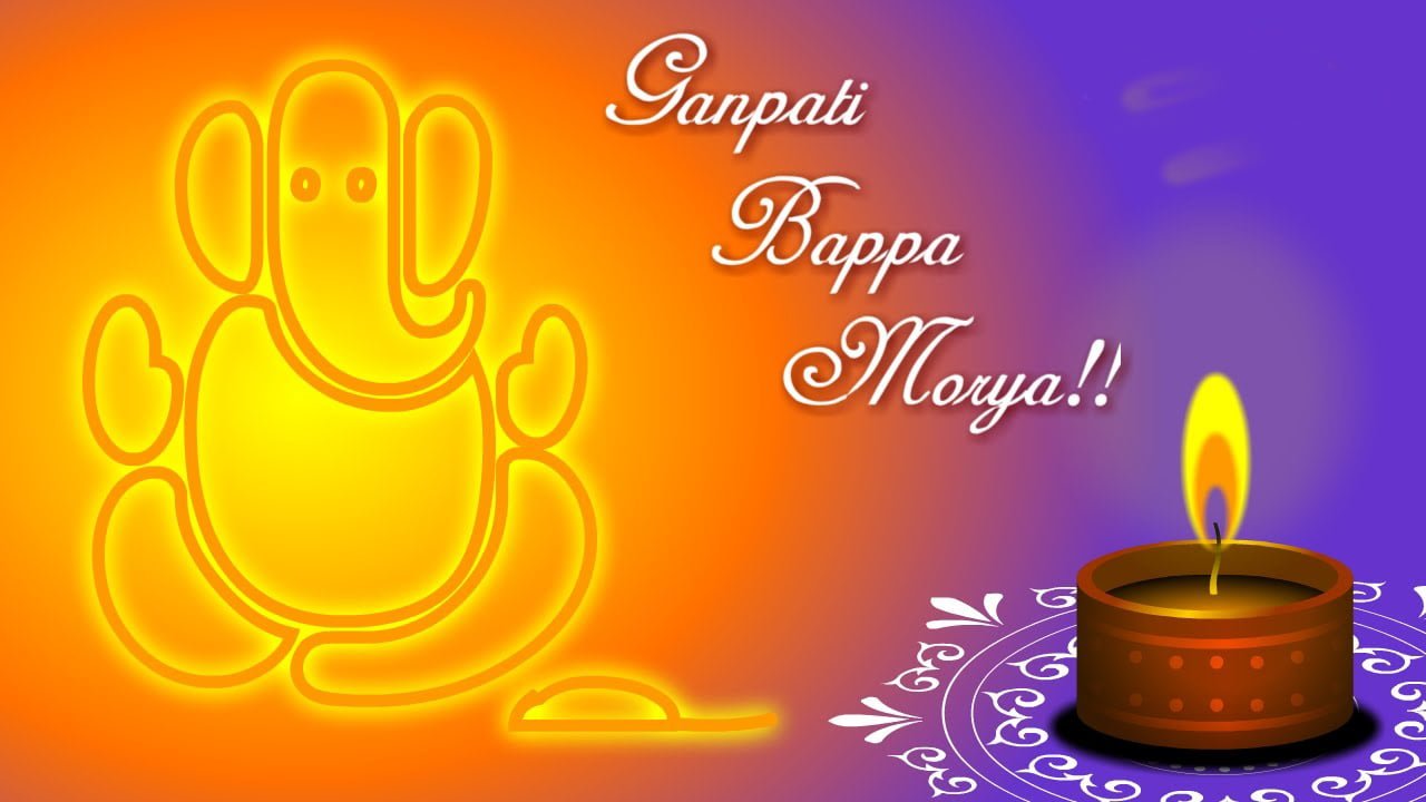 Happy Ganesh Chaturthi HD Wallpaper