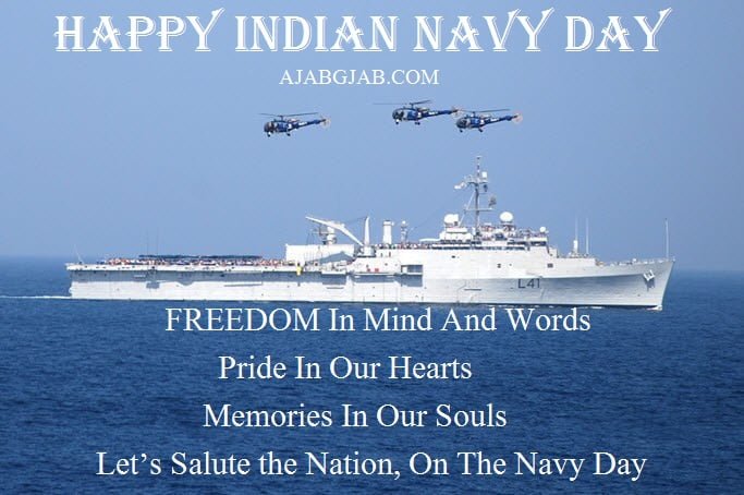 Indian Navy Day SMS