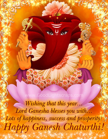 Ganesh Chaturthi Gif Greetings Free Download