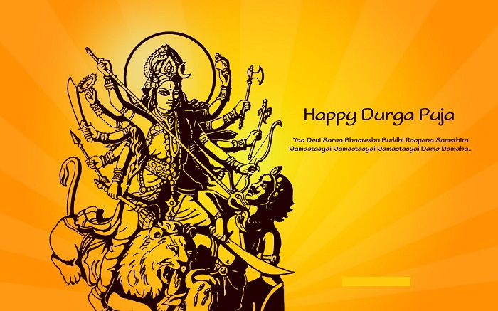 Happy Durga Puja Hd Greeting Cards For Whatsapp