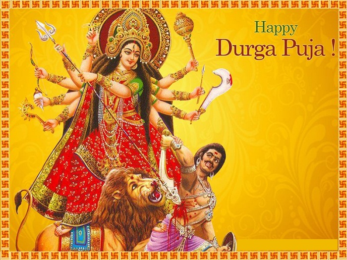 Happy Durga Puja Hd Wallpaper For Whatsapp