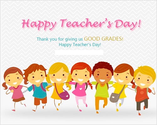 Happy Teachers Day Photos For Kids